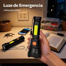 Unisex Practical Style Portable Lamp For Home And Travel - Black - View 3