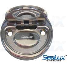 316 Stainless Steel Round Spring Loaded Flush Lift Handle Pull Ring 2" Dia. - Multicolor - View 6