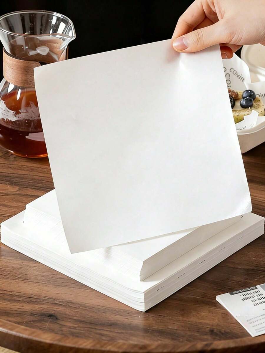 300pcs Greaseproof Paper, Sandwich, Fries, Burger Greaseproof Paper, Kitchen, Party, Picnic Greaseproof Tray Liner Paper 50/100/300pcs - View 1