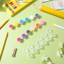 Set Of 5 Miniature Paint Strips Lids For Portable Plastic Paint Containers - C - View 7