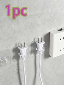Kitchen Wall Hooks No-Drill Hanging Rod Kitchen Storage Rack Pot Spatula Spoon Hanging Rack Wall-Mounted Storage Power Cord Plug Hook No-Drill Strong Adhesive Hook Kitchen Wall Storage Organizer Fixed Bracket Load-Bearing Wall - Multicolor - View 16