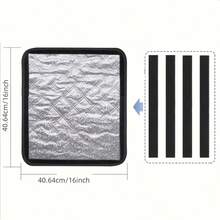 1pc RV Reflective Ventilation Cover, Snow Guard, Snow Cover, Foldable Heat-Insulating Sunshade, Suitable For RV, Camper And Trailer Roof Vents, Heat Protection And Temperature Control - Multicolor - View 3