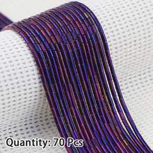 70pcs 5mm Colorful Crystal Tube Beads DIY Jewelry Making Accessories For Necklace, Bracelet, Pendant, Loose Beads - Crystal Tube - View 21