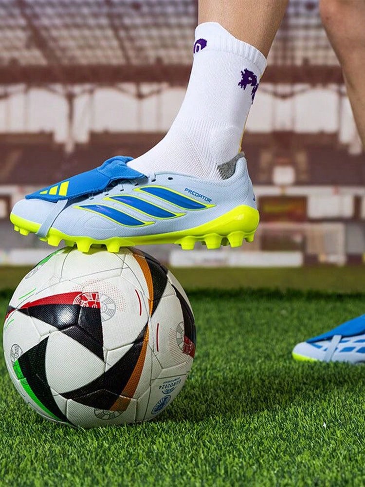 Sepatu Sepak Bola Lapangan Buatan adidas PREDATOR LEAGUE FT 2G/3G Comfort Fit Short Spike Unisex Biru Kristal - Biru Kristal - View 1