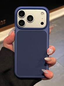 Casing Ponsel Lembut Jelly Matte Ramah Kulit Kompatibel dengan iPhone 17 Pro Max 17 Pro 17 16 15 14 13 Pelindung Belakang Silikon Cair Ultra Tipis Tahan Guncangan - Angkatan laut - View 4