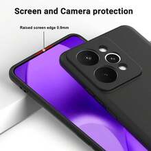 Casing Ponsel untuk 15 5G, dengan Perlindungan Kamera, Tipis, Tahan Guncangan, Fleksibel, Hitam Matte, Silikon Lembut, Pelindung - Hitam - View 4