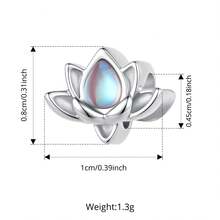 BAMOER 925 Sterling Silver Mini DIY Pendant Bracelet, Clover Paw Print Lotus Colorful Zirconia Mesh Chain Women's Wrist Accessory - Silver - View 18