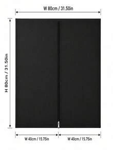 Portable Self-Adhesive Blackout Curtains, No Drilling Required For Installation. Featuring A Zipper Design For Complete Blackout Effect. Suitable For Rental Homes, Apartments And Bedrooms, Helping You Enjoy A Good Night's Sleep. - 1 Piece - View 4