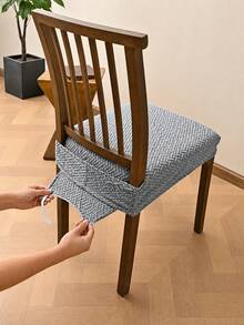 Non Slip Dining Chair Cover Easy To Install Elastic Chair Cover For Office And Home Chairs Dining Chair Seat Cover Simplify Daily Furniture Cleaning For Daily Home Dining Use Decoration And Back To School Or Holiday Family Living Room Home Decor - A - View 15