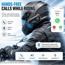 2-In-1 Mic Y10 Helmet Bluetooth Headset, 1000mAh Long Standby Motorcycle Headset - A - View 3