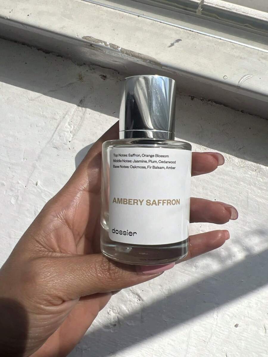 Dossier Ambery Saffron Eau De Parfum 50ml – Amber Woody Saffron Perfume For Women & Men, Jasmine Cedar Musk Fragrance, Long Lasting Luxury Unisex Scent - 琥珀番紅花 - 查看 1