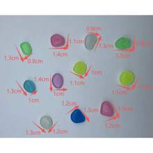 1 Pacote de Pedras Decorativas Fluorescentes Brilhantes e Coloridas ...