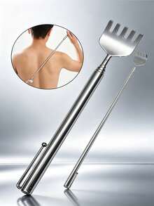 Retractable Back Massager - Stainless Steel Portable Itch Relief Tool, Multi-Function Massager, Suitable For Travel, Home, Bathroom Accessory, Christmas Gift - Upgrade - View 10