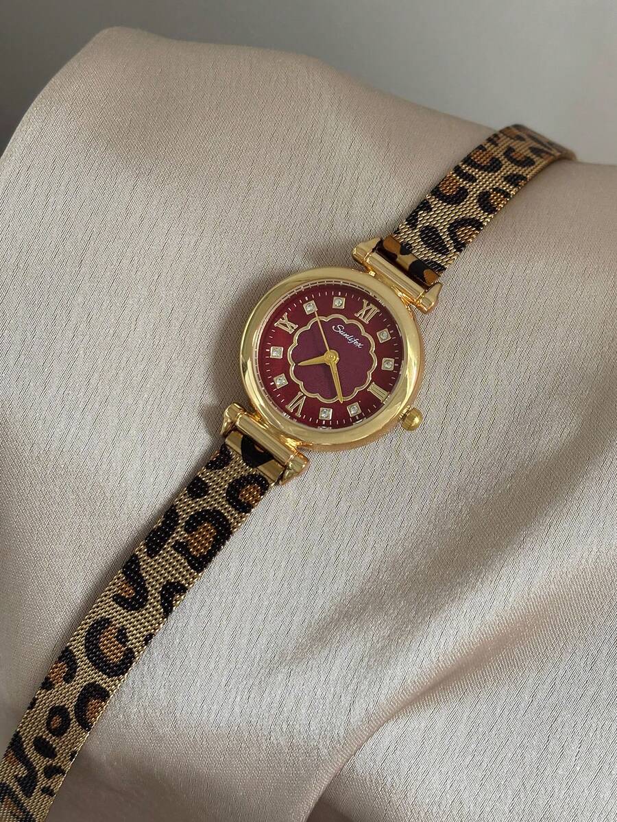 橢圓金女款石英手錶 時尚精緻復古設計 藝術古風 日常百搭禮物 - 金色 - 查看 1