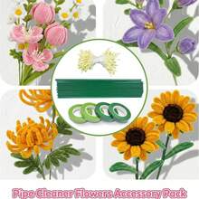 Green Flower Stem Wire, Waterproof DIY Flower Making Accessories. Suitable For Handmade Crafts, Floral Arrangements, Wedding Bouquets, Flower Garlands, Handmade Projects, Home Decoration, Wedding Decoration, Handmade Bouquets - Green - View 12