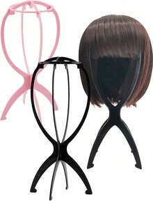 Foldable Multi-Functional Wig Stand - Portable & Durable, Travel Wig Display Head Model, Stable Base, Folding Design, Suitable For Various Wig Types And Hat Storage, Room Decor - Multicolor - View 2