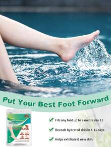 5 Kemasan Masker Pengelupas Kulit Kaki - Masker Kaki Melembapkan & Menutrisi untuk Kaki Kasar & Kering dengan Asam Laktat, Urea & Asam Malat - View 7