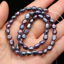 1String 36cm Natural Freshwater Pearl Beads Nugget Beaded For Jewelry Making DIY Charm Bracelet Necklace Accessories - Nugget Pearl - View 13