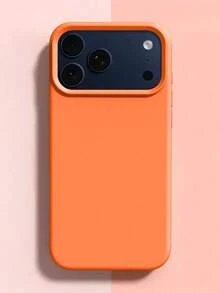 VRNOEI 橘色極簡創意磨砂防震手機殼，適用於 iPhone 17 14 13 12 11 15 16 17 Pro Max 系列，中性手機殼配件 - 橘色 - 查看 9