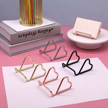 Hardware Phone Stand Creative Business Card Holder Multifunctional Universal Stand Irregular Card Holder Display Rack - Multicolor - View 2