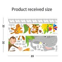 Animal Height Chart For Kids Room, Kindergarten, Baby Height Measurement Ruler Wall Decor Self-Adhesive - Multicolor - View 7