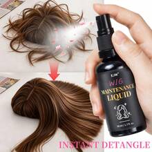 Larutan Perawatan Wig Anti-Kusut, Semprotan Bergizi Minyak Kelapa, Memudahkan Penguraian, Aroma Tahan Lama 48 Jam, Memperpanjang Umur Wig, Cocok Untuk Semua Jenis Wig - 50 ml - View 4