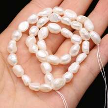 1String 36cm Natural Freshwater Pearl Beads Nugget Beaded For Jewelry Making DIY Charm Bracelet Necklace Accessories - Nugget Pearl - View 16