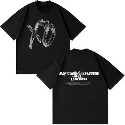 Camiseta vintage com estampa da turnê After Hours Til Dawn 2026 para homens e mulheres, camiseta hip-hop, camiseta gótica punk de manga curta para o verão, blusas de verão.