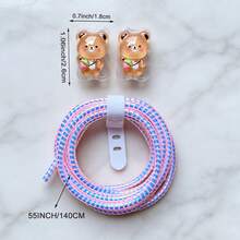 Pelindung Kabel Desain Bunga, Pelindung Kabel Pengisian Daya Anti-Patah, Kompatibel dengan iPhone 12-15/16, Pelindung Kabel Data Type-C & Lightning, Pelindung Kabel Pengisian Daya Dekoratif yang Lucu - MultiWarna - View 7