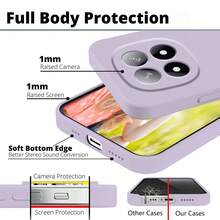 Compatible With Redmi Note 15 Pro Plus Case Silicone Liquid , Soft Smooth Touch For Xiaomi Note 14 Pro 5G Note 13 Series Note 12 Series Note 11 Series Phone Case Silicone Shockproof Thin Cover - Light Purple - View 3