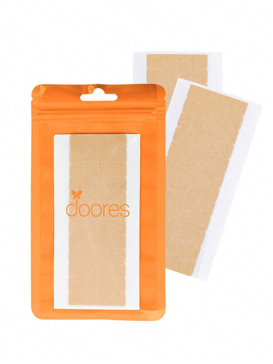DOORES 24片接髮寬膠帶片 雙面黏貼替換片 無殘膠 強力寬膠帶 24片裝 (4 X 0.8cm/1.57 X 0.31 英吋) - 24Pcs - 查看 1