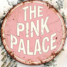 1件 2D平面圓形標誌牌，復古牌匾附「The Pink Pala」設計，適用於酒吧裝飾、咖啡廳裝飾、餐廳裝飾或禮品（孔位隨機） - A - 查看 3