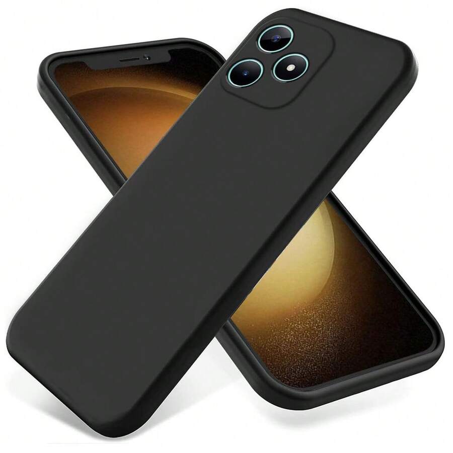 Casing Ponsel untuk C51 / C51s / Narzo N53 / C53, dengan Perlindungan Kamera, Tipis, Tahan Guncangan, Fleksibel, Hitam Matte, Pelindung Silikon Lembut - Hitam - View 1