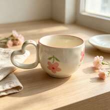 Korean Ins Style Hand-Pinch Love Cup, Milk Cup, Coffee Cup, Hand-Painted Heart Ceramic Cup - Multiple Selection - View 23