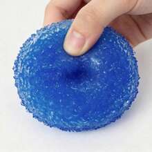 1pc Handmade Crystal Mochi Ball Soft Stress Relief Toy, Handcrafted TPR Material Tactile Toy, Size: 6cm, Relaxing And Great Gift - Random Colors and Styles - View 5