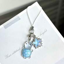 1pc Transparent Star Turtle Phone Accessory, Anti-Loss, Couple Jewelry, Bag Charm - Multicolor - View 5