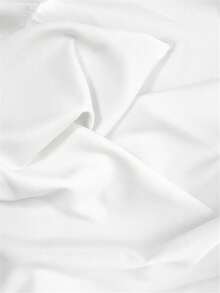 Solid White Smooth Lining Fabric, Soft Smooth Lightweight Garment Lining Material, Solid Color Inner Lining Cloth For Dress, Coat, Skirt, Garment Inner Layer And Handmade Sewing Projects, DIY Sewing Fabric - 1 - View 7
