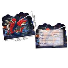 20/30/40pcs Birthday Invitation Cards, Party Decorations, Party Supples, Invitation Cards - Cartoon - View 3