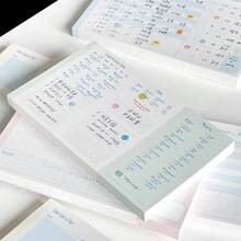 50pcs Multi-Layout Planner Refill Pages, Monthly Planner Health Dashboard Daily Plan Tracker Inserts, Loose-Leaf Notebook Inner Pages, School Supplies, Back To School Supplies, Habit Schedule Notebook Binder Refill Pages - A - View 2