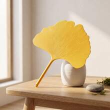 1/3/5pcs Summer Hand Fan, Large Thick Ginkgo Leaf Design, Durable Anti-Drop Handheld Fan, Artistic Cooling Fan - Multicolor - View 6