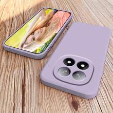 Compatible With Redmi Note 15 Pro Plus Case Silicone Liquid , Soft Smooth Touch For Xiaomi Note 14 Pro 5G Note 13 Series Note 12 Series Note 11 Series Phone Case Silicone Shockproof Thin Cover - Light Purple - View 4