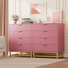 Drawer Storage Cabinet - Pink - View 3