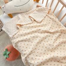 1pc Customized Text Embroidery Baby Swaddle Blanket, 4-Layer Pure Cotton Crinkle Fabric, Soft Breathable Comfortable Baby Blanket, Newborn All-Season Swaddle Blanket, Personalized Baby Small Blanket - Multicolor - View 3