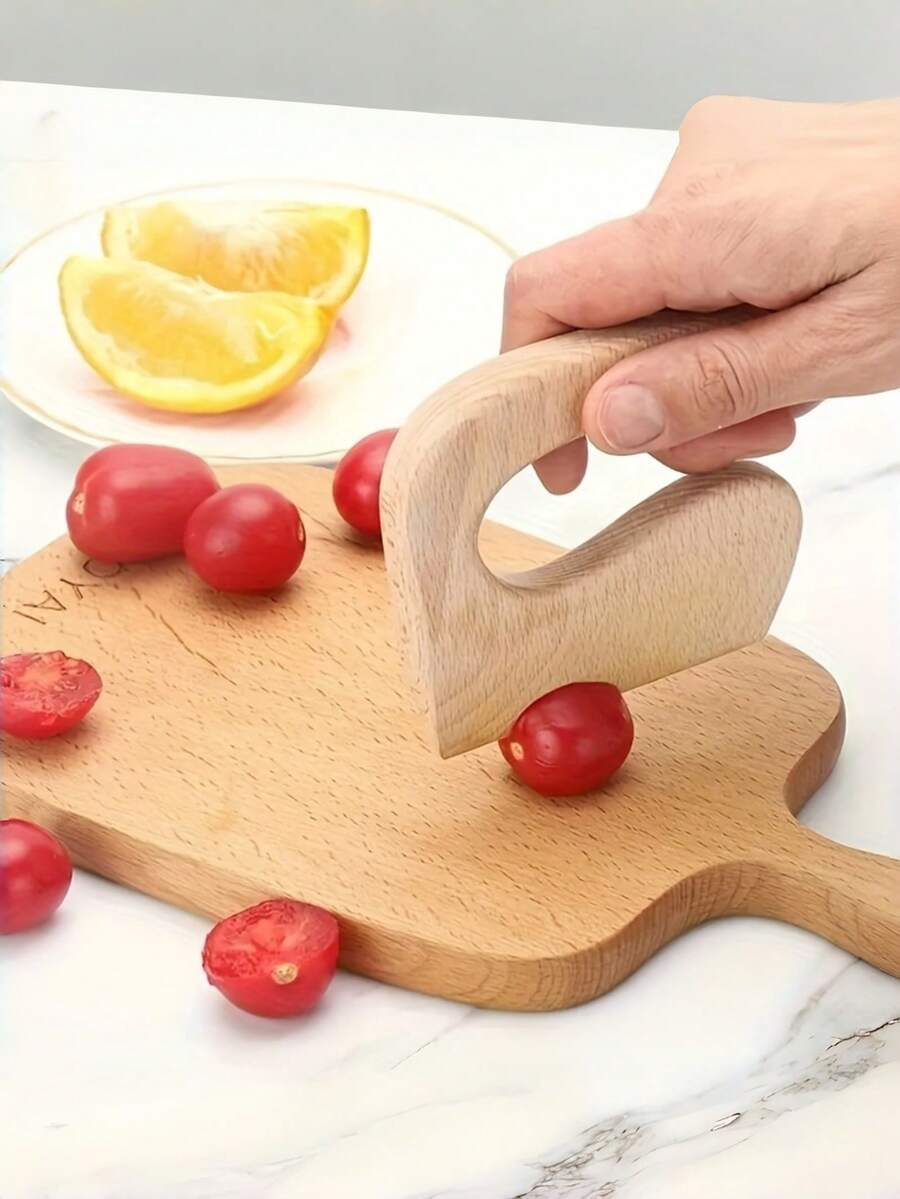 Wooden Fruit Knife, Beech Wood Dough Cutter, Pastry And Pie Slicer, Pizza Cutter, Suitable For Kitchen Beginners, Wooden Fruit And Vegetable Knife, Kitchen Tools