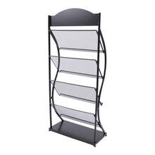 4-Tier Magazine Rack Brochure A4 Literature Catalogue Holder Display Stand Rack - Default - View 4