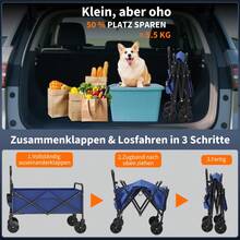 Portable Shopping Carts - Blue - View 6