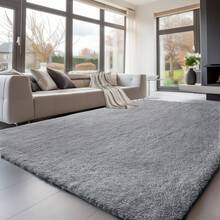 EDIMENS Matta vardagsrum 200x300, tvättbar matta beige, halkfri extra stor matta 160x230, fluffig modern vardagsrumsmatta, matta barnrum, grå mattor sovrum - Ljusgrå - Visa 17