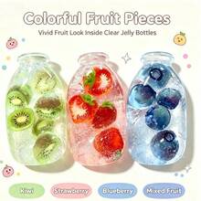 SQUISHY-Fruit Milk Bottle Drift Bottle Squeeze Toy-Realistic Fruit Blueberry Kiwi Strawberry Soda Bottle Edible Play Stress Relief Soft Rubber Bottle Toy - Multicolor - View 3