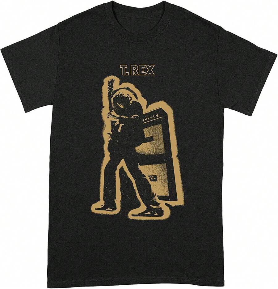 T-Shirt T Rex Electric Warrior Noir Bolan Black - 黑色 - 查看 1