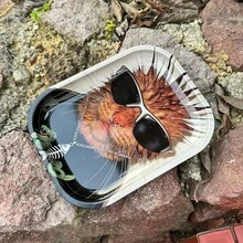 Cabin puff 1pc Cat Pattern Rolling Tray, Excellent Rolling Tool, Ideal Holiday Gift - One Size Fits All - View 3